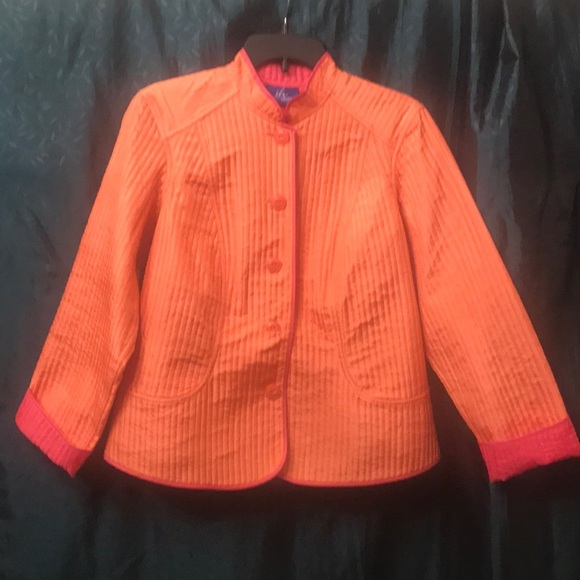 jh collectibles Jacket Silk Quilted Light Weight Size 1X - Picture 1 of 10